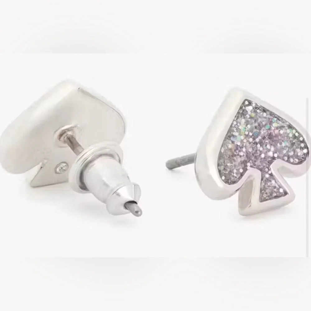 Glittering Spade Earrings NWT Comes with dust bag